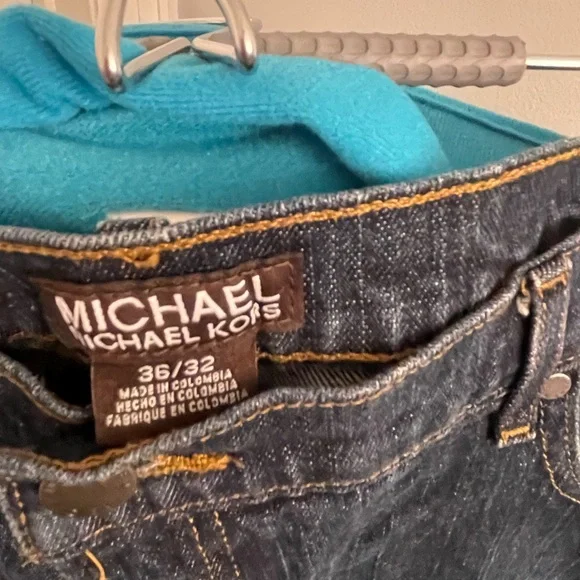 Michael Kors Men's Deep Indigo Tailored Fit Jeans - Picture 5 of 7